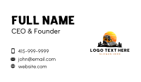 Bulldozer Excavation Vehicle Business Card