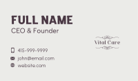 Cafe Business Card example 1