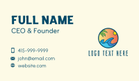 Tropical Surf Ocean  Business Card Design