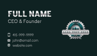 Chainsaw Logging Forest Business Card