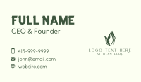 Organic Spa Skincare Business Card Design