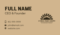 Forest Wood Sawmill Business Card