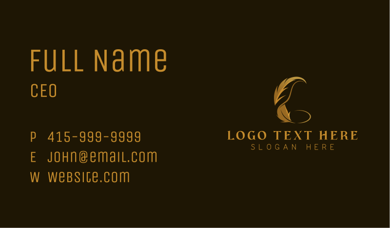 Composition Business Card example 3