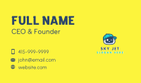 Cute Robot Hat Business Card Design