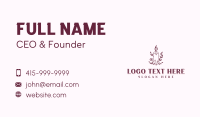 Organic Scented Candle Business Card