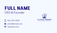 Housekeeping Broom Sweep Business Card Image Preview