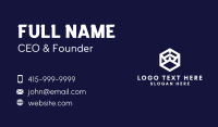 Geometric Banking Company Business Card Design