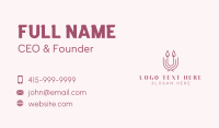 Candle Wax Business Card example 1