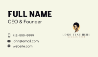 Afro Woman Beauty Business Card