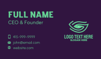 Green Natural Eye Business Card