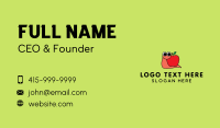 Snail Apple Mascot  Business Card