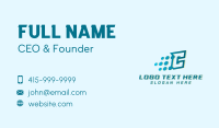 Modern Tech Letter C Business Card