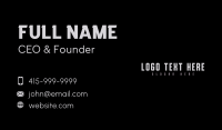 Masculine Business Wordmark Business Card Design