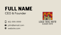 Religious Church Mosaic  Business Card Design