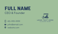 Caddie Golf Cart Business Card Design