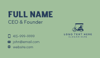 Caddie Golf Cart Business Card