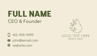 Essential Oil Drop Business Card