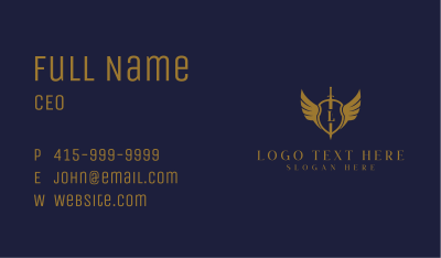 Royal Shield Wings Business Card