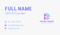 Creative Company Letter D Business Card Image Preview