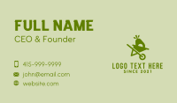 Green Avocado Wheelbarrow  Business Card