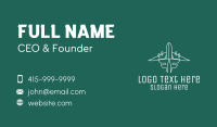 Simple Flying Airplane Business Card