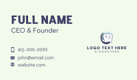 Toothbrush Tooth Mascot Business Card