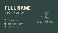 Tiny Bunny Monoline Business Card