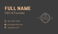 Precious Diamond Badge Business Card Design