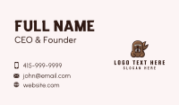 Angry Sea Lion Mascot  Business Card