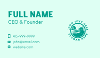 Field Grass Lawn Mower Business Card