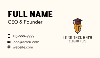 Bulb Graduate Pencil Academic Business Card