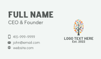 Colorful Eco Tree Business Card