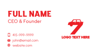Automotive Number 7 Business Card