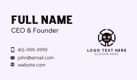 Tech Spider Face Business Card