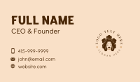 Flower Hair Woman Business Card