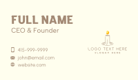 Candle Light Fire Business Card