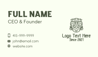 Mayan War Chief Business Card Design
