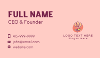 Rose Flower Spa Business Card