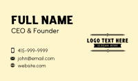 Generic Classic Business Business Card