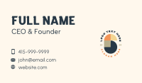 Creative Geometric Number 6 Business Card