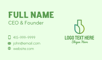 Organic Leaf Flask Business Card