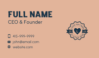 Kids Bakery Heart Business Card