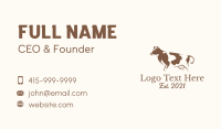 Brown Dairy Cattle  Business Card