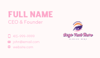 Drag Eyelash Brow Makeup Business Card