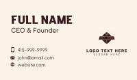 Mallet Screw Carpenter Business Card Design