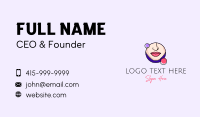 Feminine Nose Lips Business Card