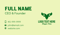 Organic Leaf Bull  Business Card