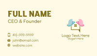 Bird House Chat Business Card Design