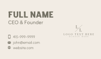 Luxury Company Lettermark Business Card