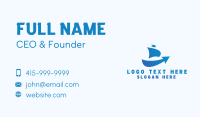 Boat Shipping Arrow Business Card